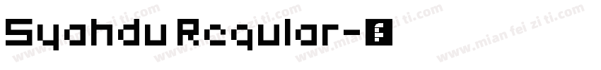 Syahdu Regular字体转换